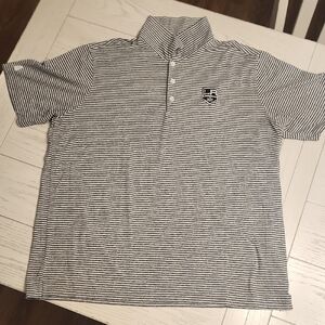 Antigua LAKings Striped Golf Shirt XL